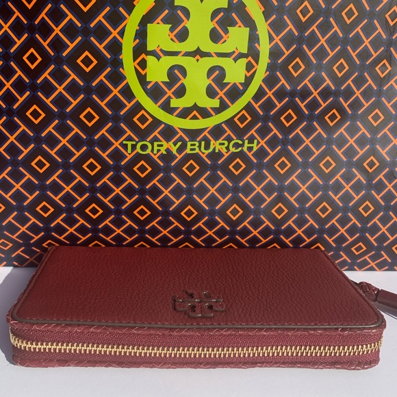 Tory Burch Taylor Zip Continental Leather Wallet - Picture 7 of 8